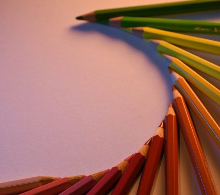 Fotografare le matite colorate