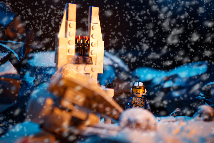 let it snow cinematograph lego diorama macro